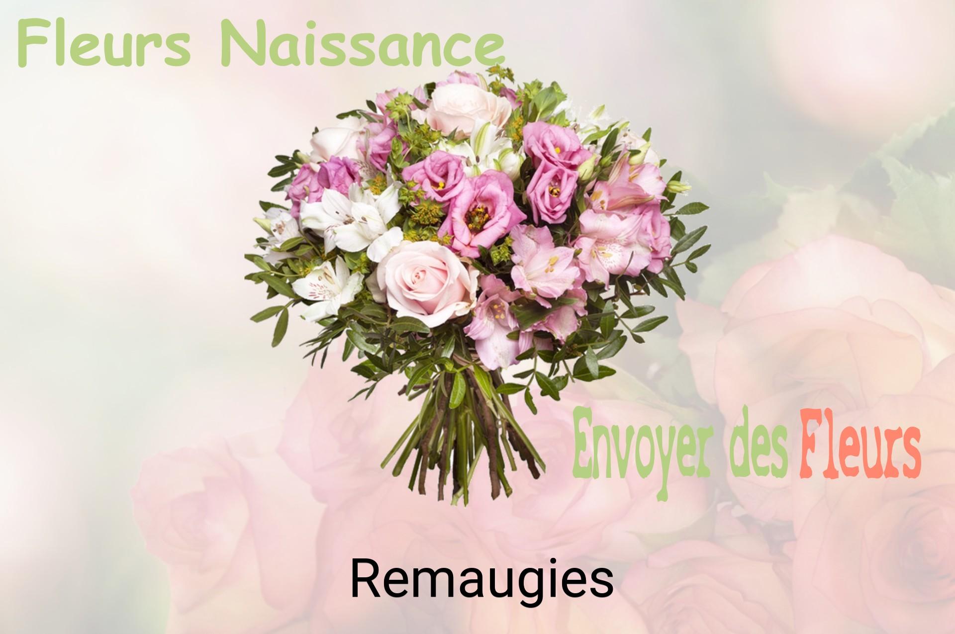 Bouquet de fleurs de naissance livré à Remaugies
